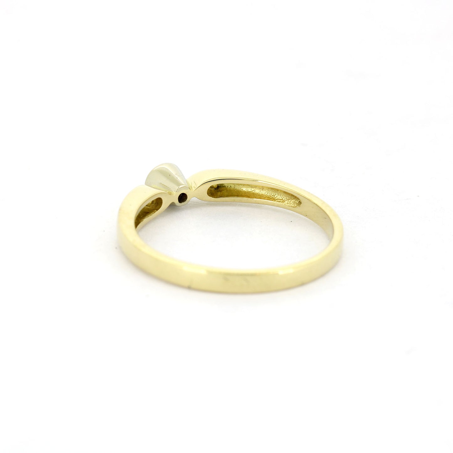 Ring 585 Gold 14 Kt bicolor - 0,05 ct W/SI - Wert 520,-