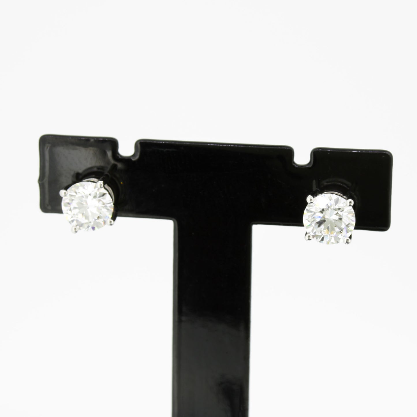Ohrringe 585 Gold 14 Kt Weißgold – Brillanten ca. 1,40 ct F/VS CVD