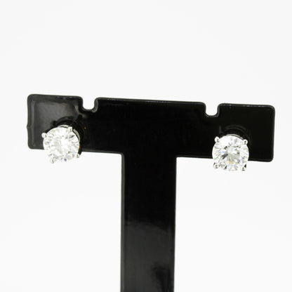 Ohrringe 585 Gold 14 Kt Weißgold – Brillanten ca. 1,40 ct F/VS CVD