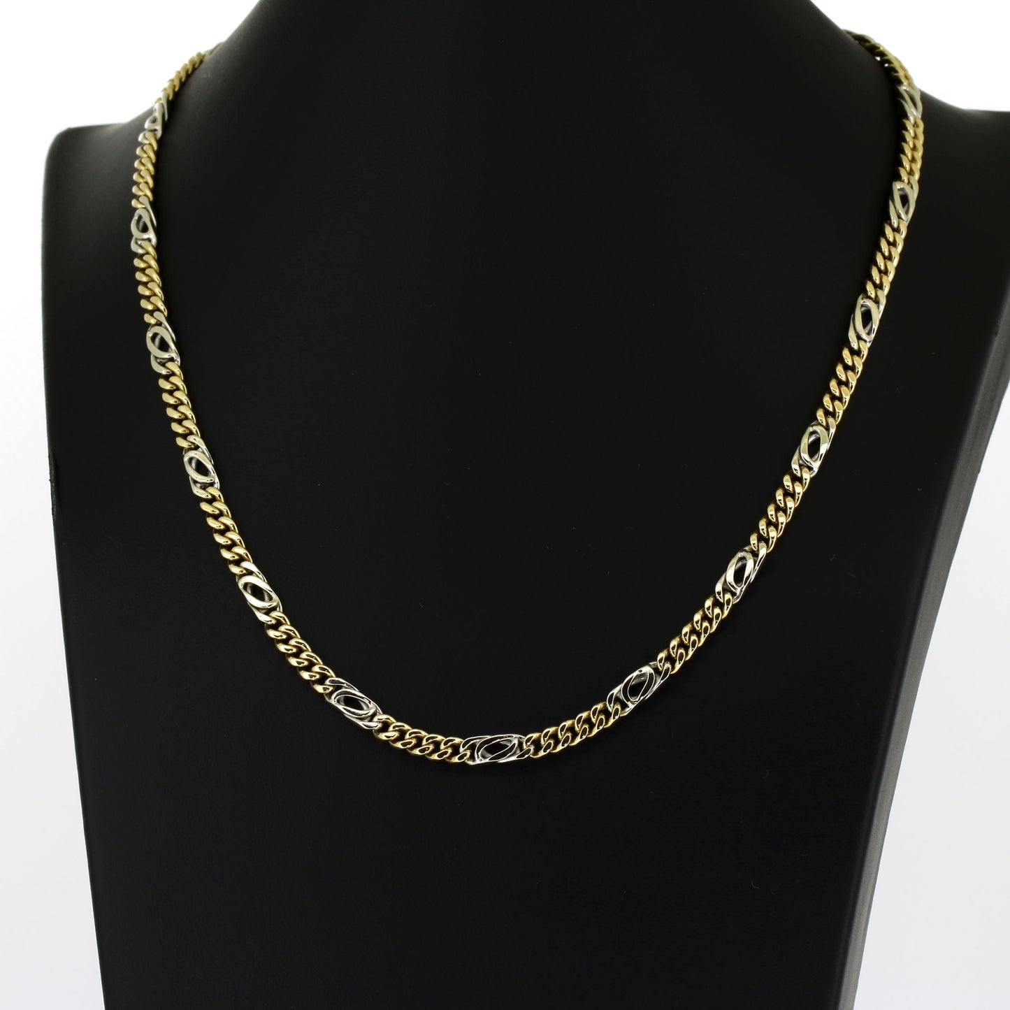 Kette 333 Gelb- & Weißgold – 20,74 g – 44 cm lang – 4,3 mm breit - Wert 2700,-