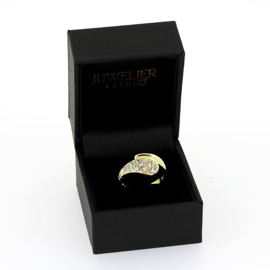 Ring 585 Gold 14 Kt - Zirkonia Steine - Wert 500,-