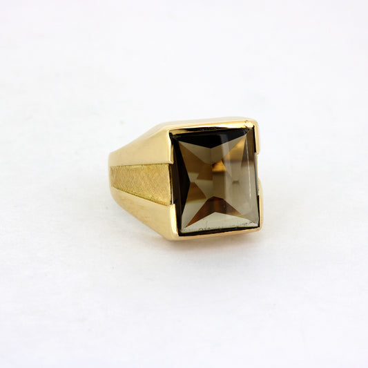 Siegel Ring 585 Gold 14 kt - Rauch Topas - Wert 1470,-