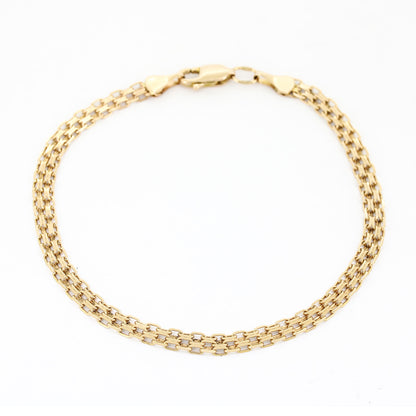 Armband 585 Rotgold – 21 cm – Breite 4,3 mm – 4,74 g