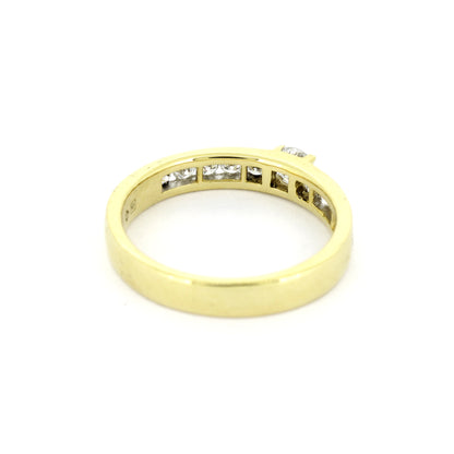 Ring 585 Gold 14 kt Gelbgold - 0,80 ct Brillanten W/SI - Wert 2350,-