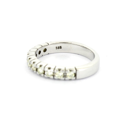 Ring 585 Gold 14 kt Weißgold - 0,50 ct Brillanten W/SI - Wert 1700,-
