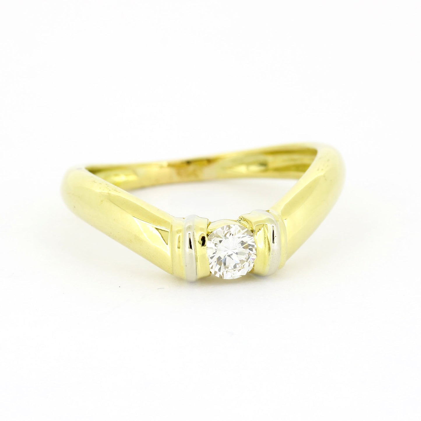 Ring 585 Gold 14 kt  - Brillanten ca. 0,30 ct VS - Wert 1550,-