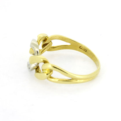 Ring 750 Gold Panzerring 18 Kt - Diamanten - Wert 450,-