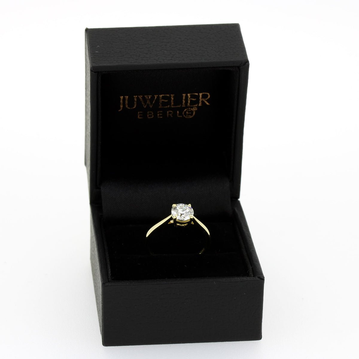 Ring 585 Gold 14 Kt - 1,04 ct CVD Diamant E/VS1 – Neu – IGI Zertifikat