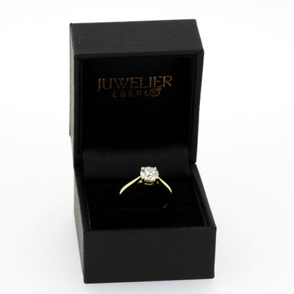 Ring 585 Gold 14 Kt - 1,04 ct CVD Diamant E/VS1 – Neu – IGI Zertifikat