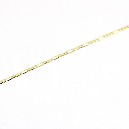 Figaro Kette 585 Gold Halskette 14 Kt - Länge: 45 cm - Wert 270,-