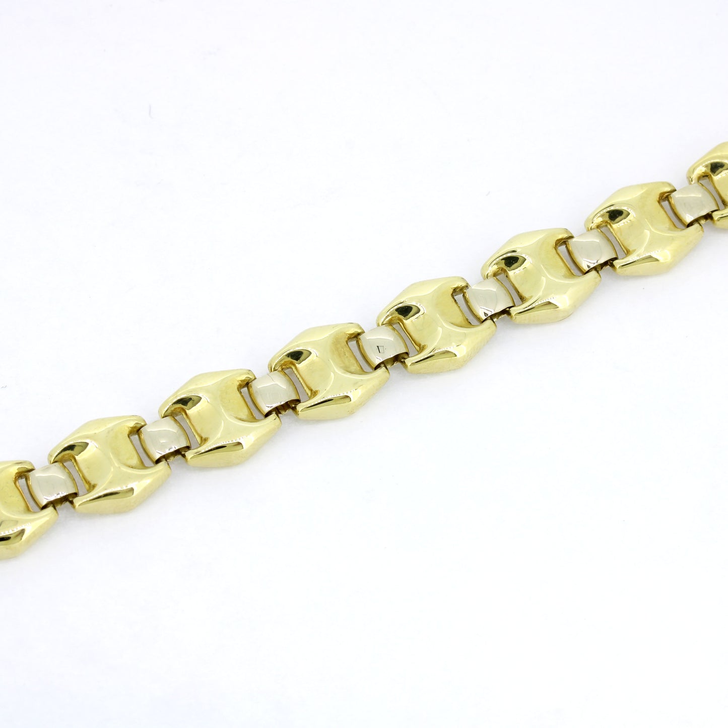 Armband 585 Gold 14 Karat Gelbgold 20 cm - beidseitig tragbar