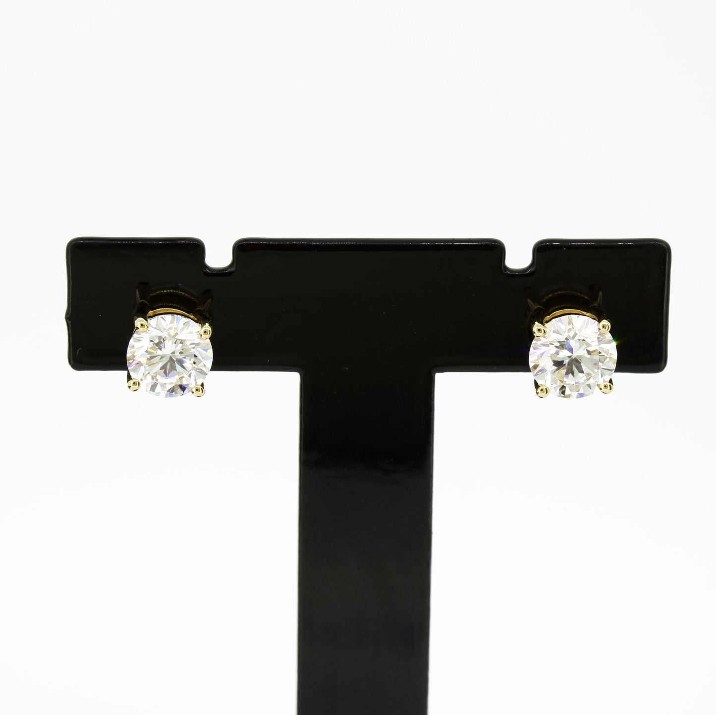 Ohrringe 585 Gold 14 Kt Gelbgold – Brillanten ca. 1,40 ct F/VS CVD