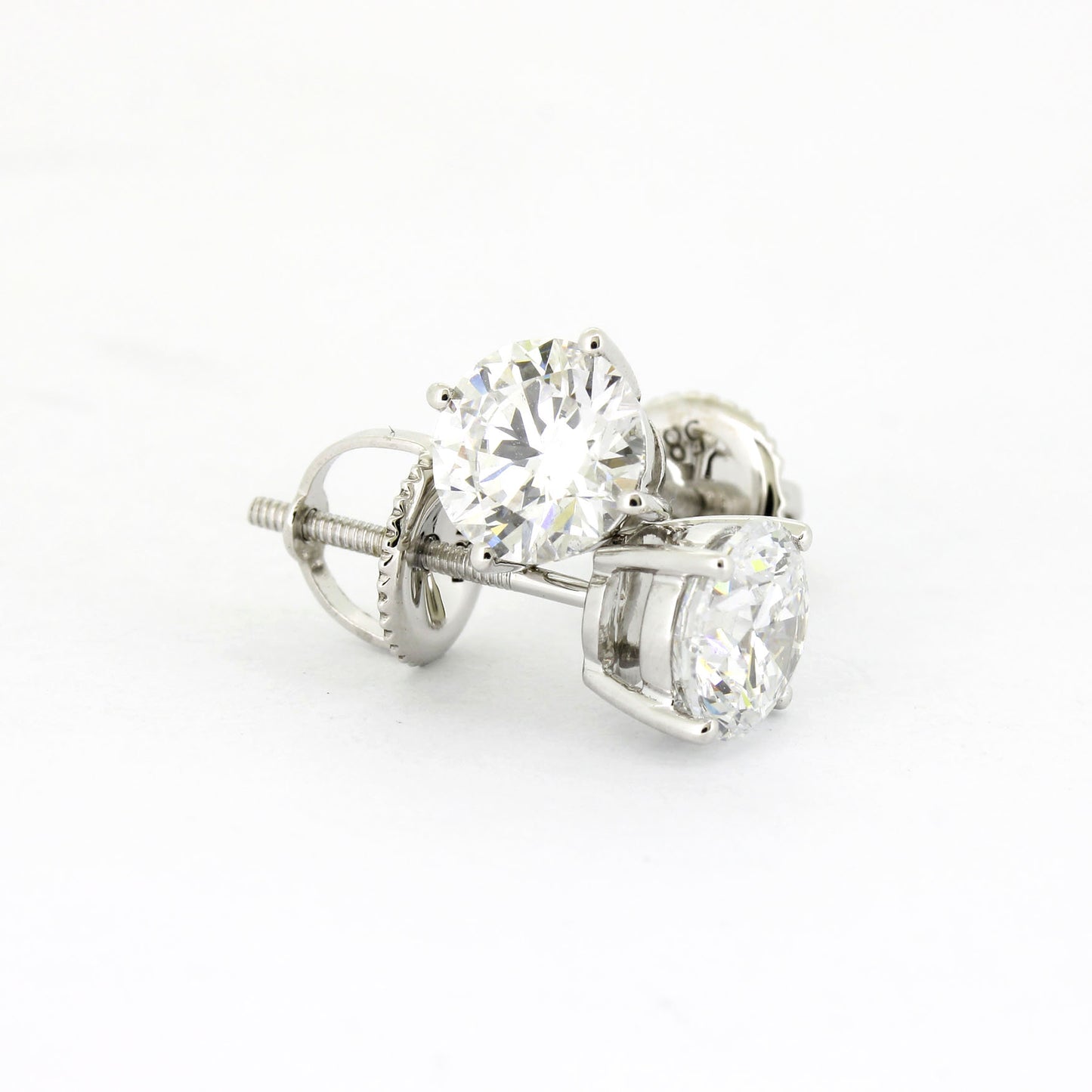 Brillant Stecker 585 Gold 14 kt Weißgold Diamant ca. 1,50 ct
