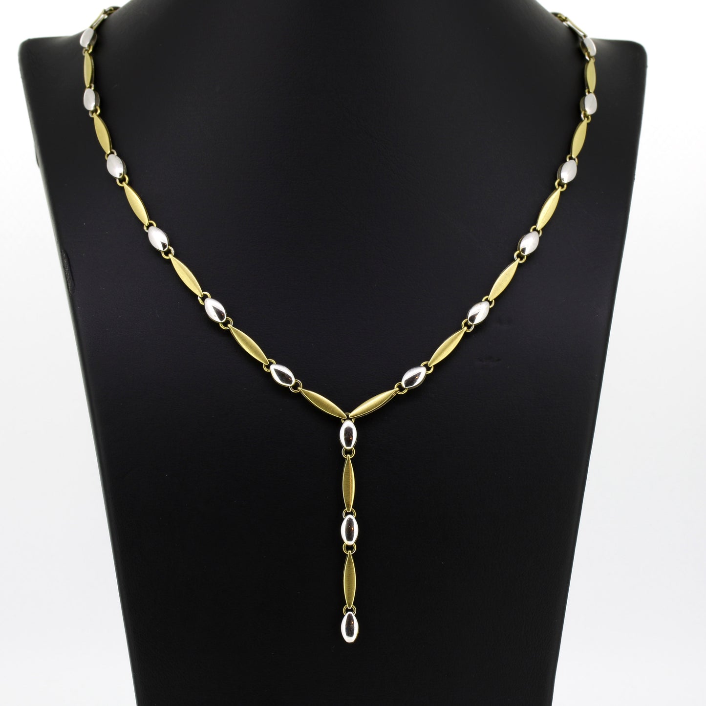 Kette 585 Gold 14 Kt bicolor – 13,77 g – 46 cm lang - Wert 3030,-