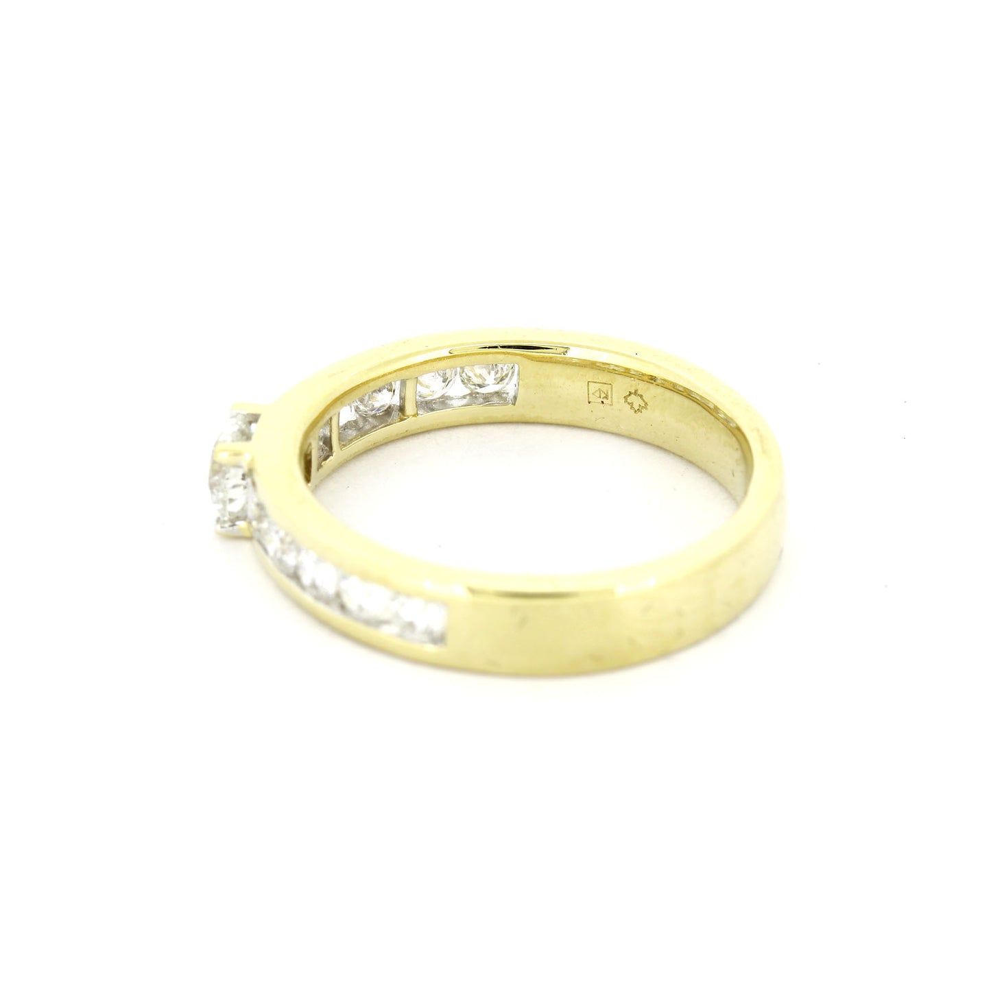 Ring 585 Gold 14 kt Gelbgold - Brillanten 0,75 ct W/SI - Wert 2450,-