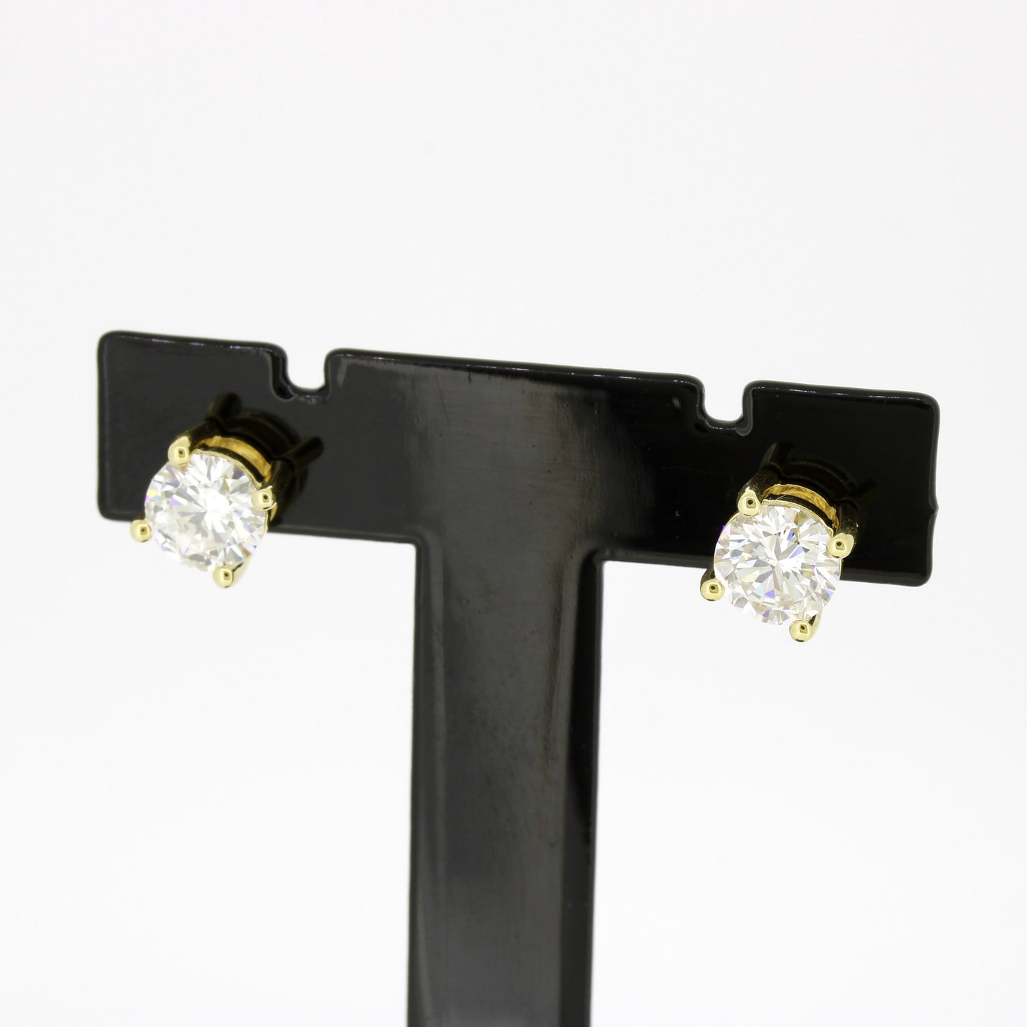 Ohrringe 585 Gold 14 Kt Gelbgold – Brillanten ca. 1,40 ct F/VS CVD