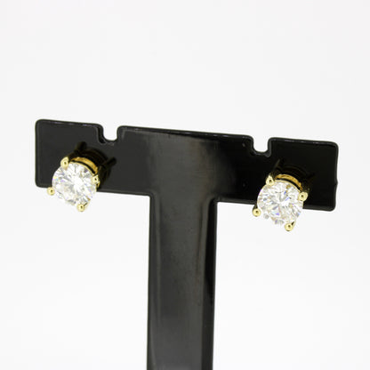 Ohrringe 585 Gold 14 Kt Gelbgold – Brillanten ca. 1,40 ct F/VS CVD