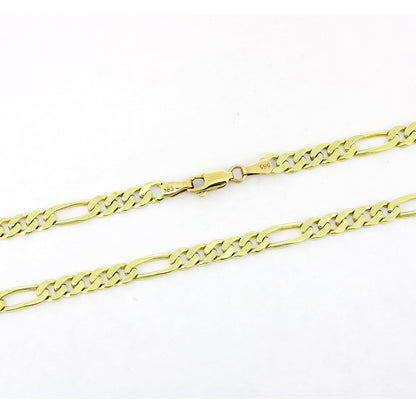 Figaro Kette 585 Gold 14 kt Gelbgold - 51 cm lang - Wert 3000,-