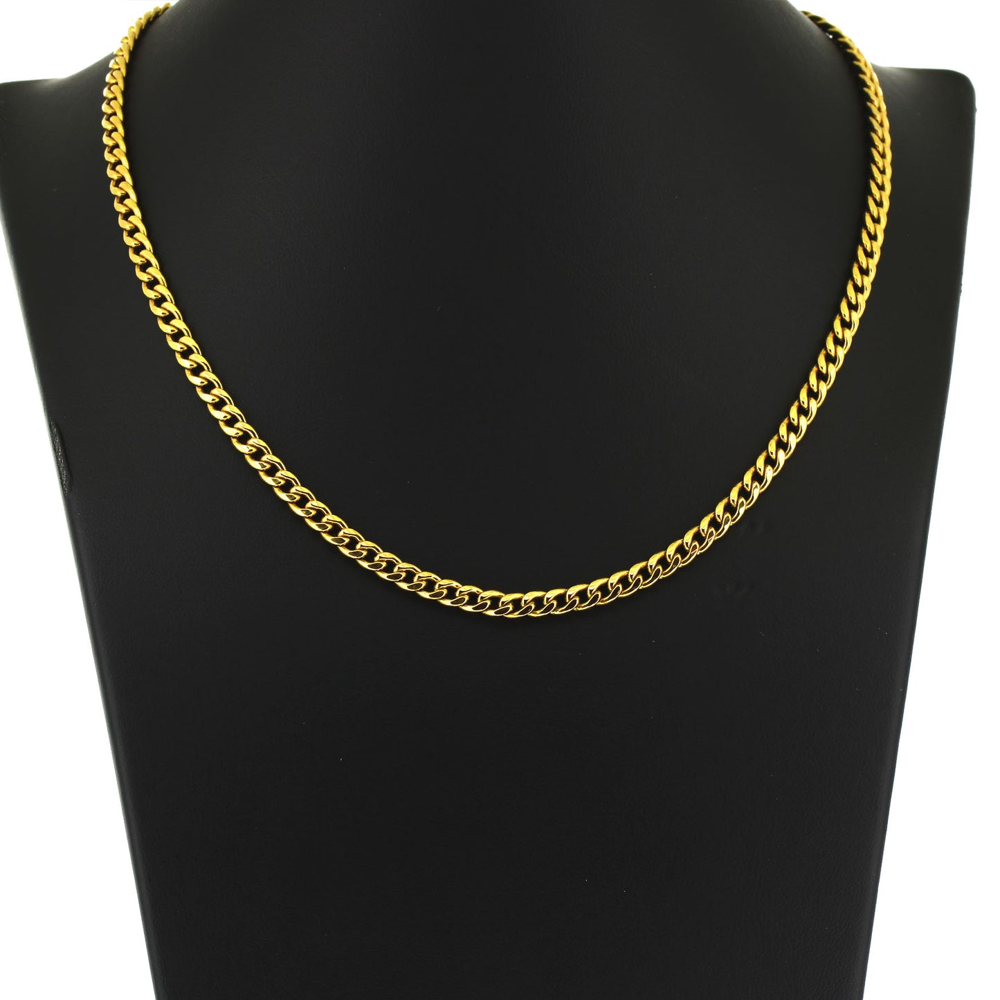 Panzer Kette 333 Gold 8 kt Gelbgold - 42 cm lang -  Breite 4,2 mm