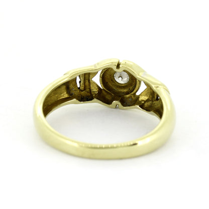 Ring 585 Gold 14 kt mit einem Brillant ca. 0,08 ct - Wert 760,-