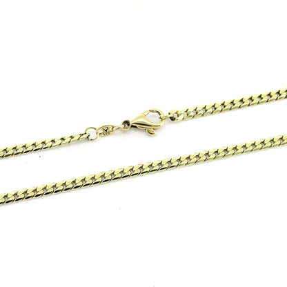 Kette 585 Gold 14 kt Gelbgold - 47 cm lang -  Breite 3,3 mm