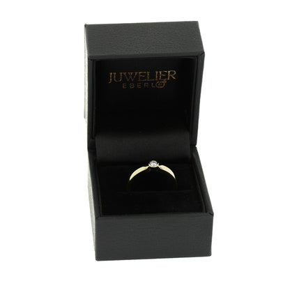 Ring 585 Gold 14 Kt bicolor - 0,05 ct W/SI - Wert 520,-