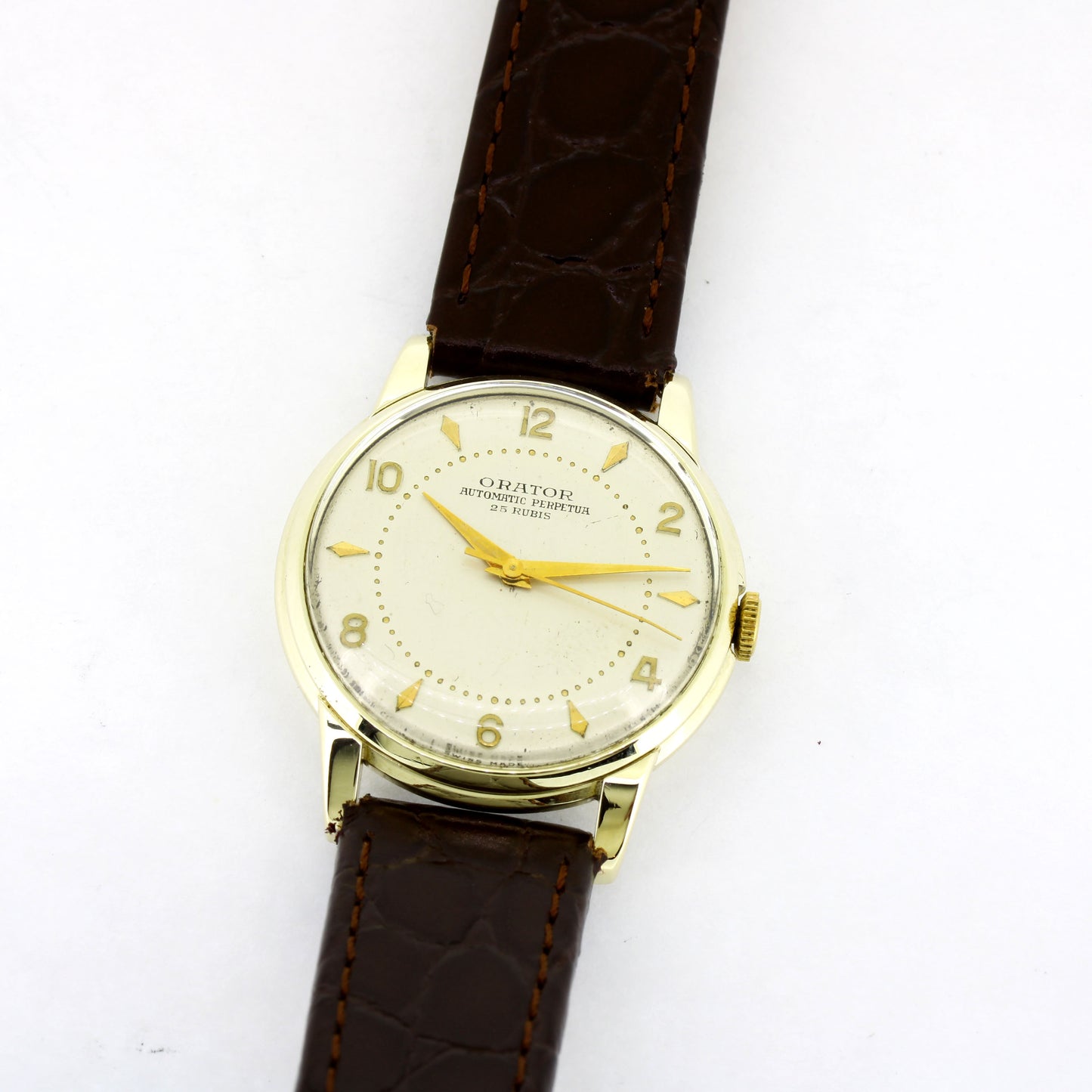 Orator Uhr Automatik 585 Gold 14 kt Gelbgold Herrenuhr