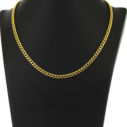 Panzer Kette 333 Gold 8 kt Gelbgold - 42 cm lang -  Breite 4,2 mm