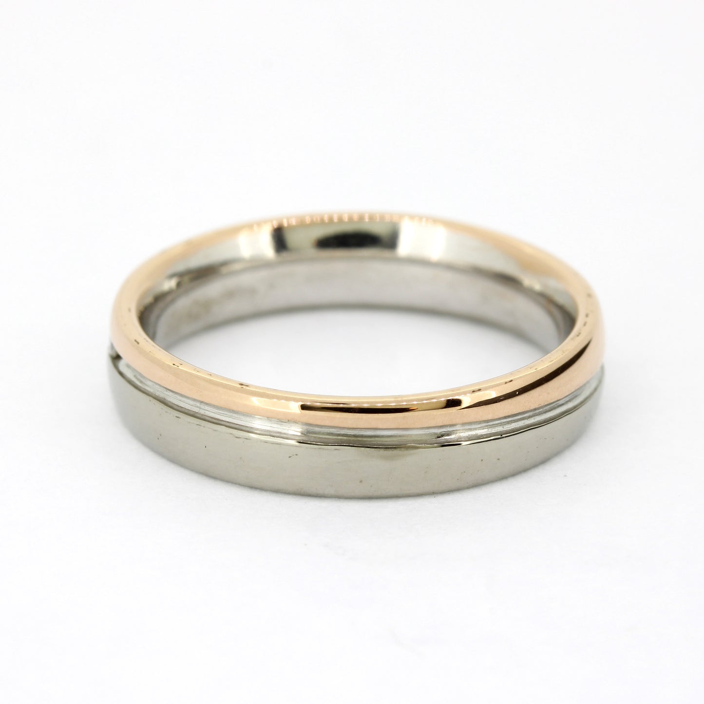 Ring 585 Gold 14 Karat Bicolor Brillanten 0,20 ct Gr. 53