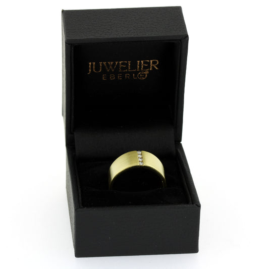 Ring 585 Gold 14 kt Gelbgold - 0,12 ct Brillanten W/SI - Wert 1040,-