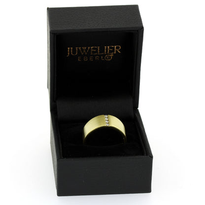Ring 585 Gold 14 kt Gelbgold - 0,12 ct Brillanten W/SI - Wert 1040,-