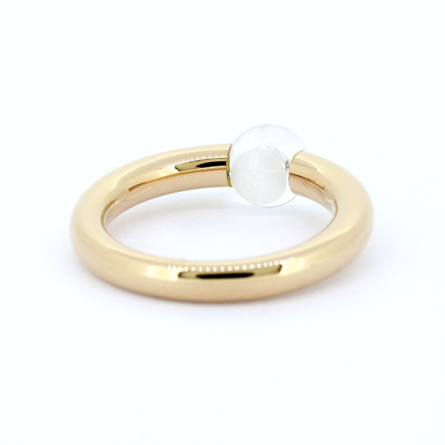 Schmuckwerk Ring Glasklar - 750 Gold 18 Kt - Brillant 0,04 ct - Wert 4490,-