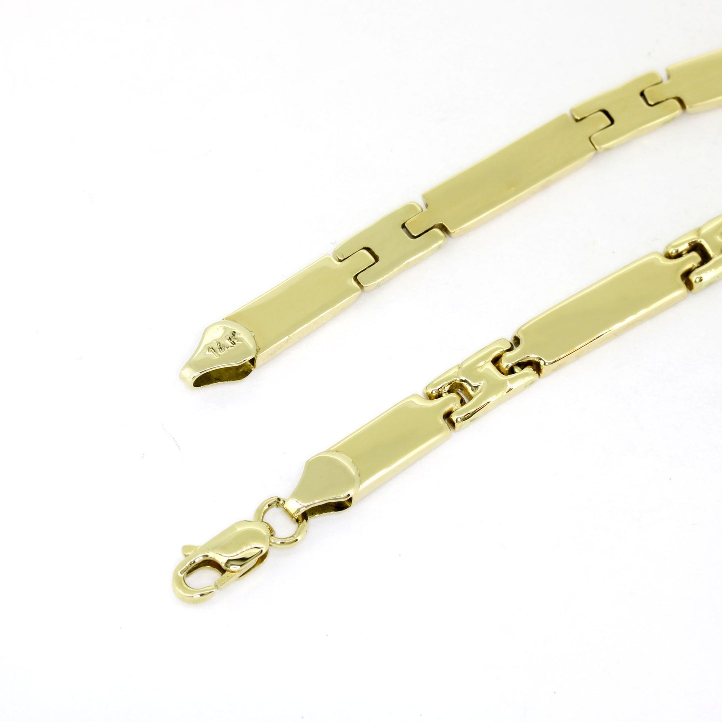 Armband 585 Gold 14 Kt - 18,5 cm lang - 4,5 mm breit - Wert 1150,-