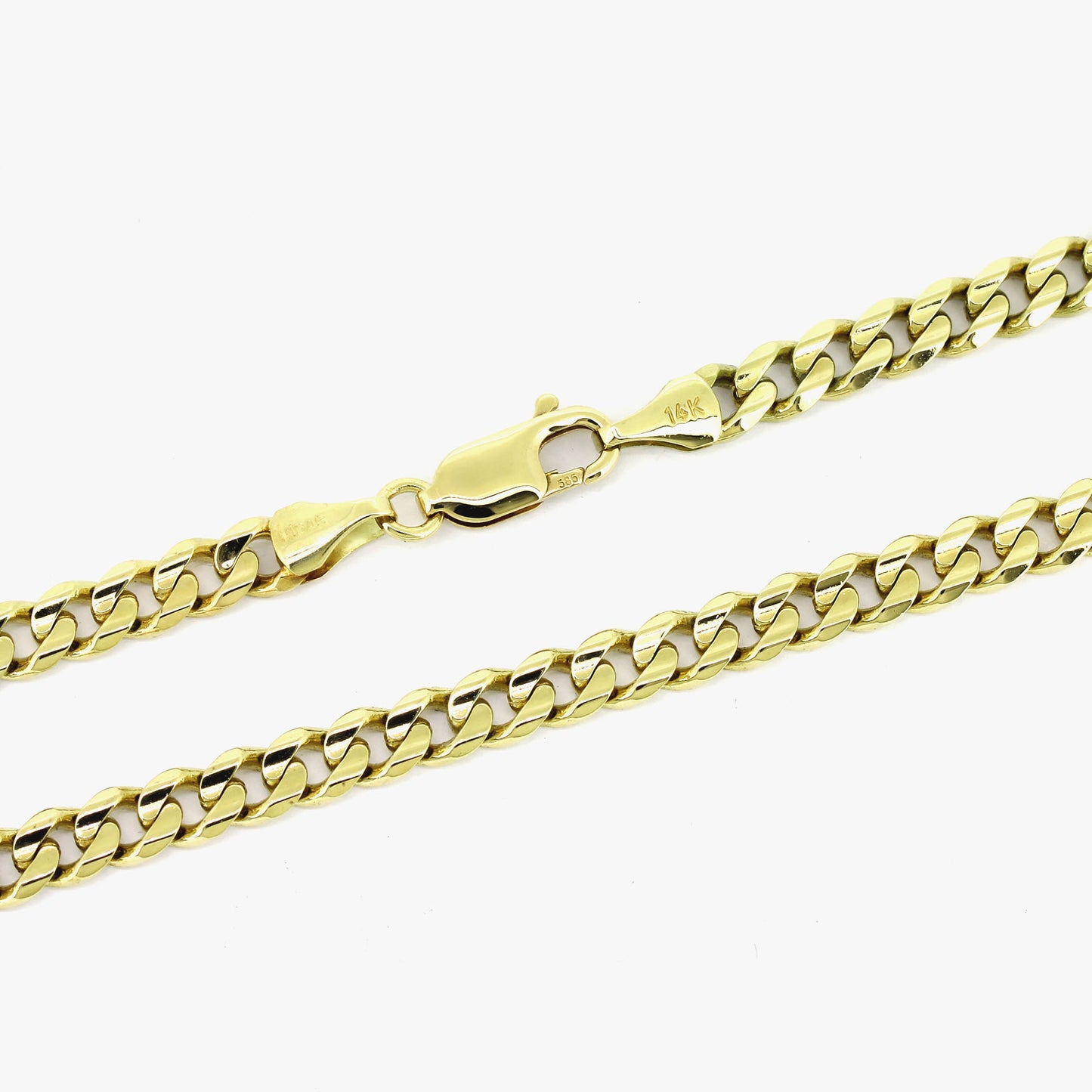 Panzer Kette 585 Gold 14 kt Gelbgold - 51 cm lang - Wert 5500,-