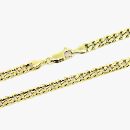 Panzer Kette 585 Gold 14 kt Gelbgold - 51 cm lang - Wert 5500,-