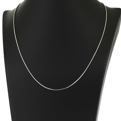 Venezianerkette 585 Gold 14 kt Weißgold - 46 cm lang - 1 mm breit