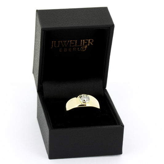 Ring 585 Gold 14 Karat Gelbgold Brillant 1,03 ct I /SI1