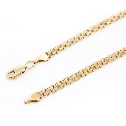 Armband 585 Rotgold – 21 cm – Breite 4,3 mm – 4,74 g