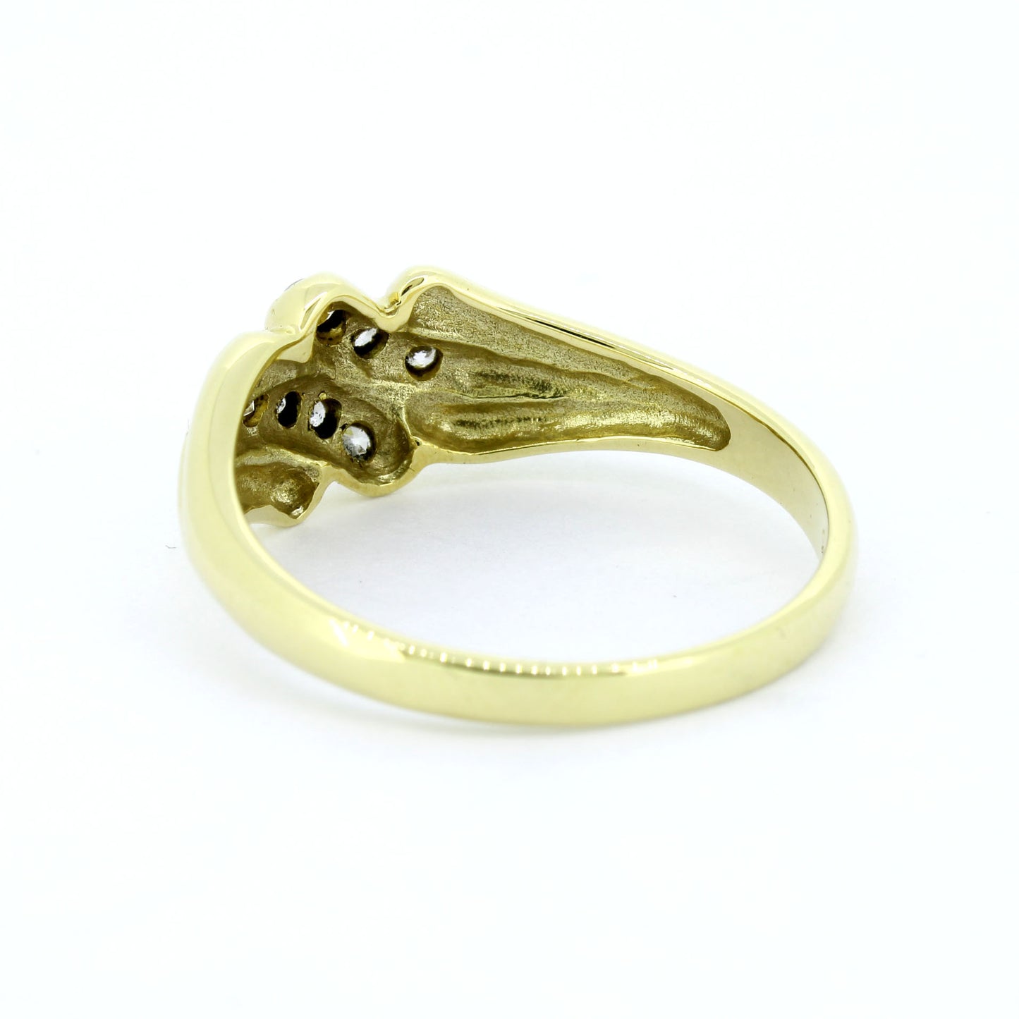 585 Gold Ring Gelbgold Brillant 0,10 ct W/SI Gr. 57 massiv elegant- Wert 820,-