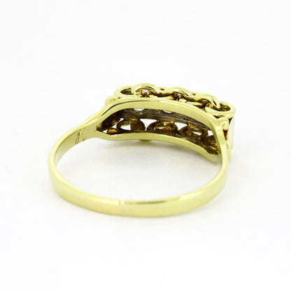 Ring 585 Gelbgold – Brillant ca. 0,16 ct W/P1 – Ringgröße 56