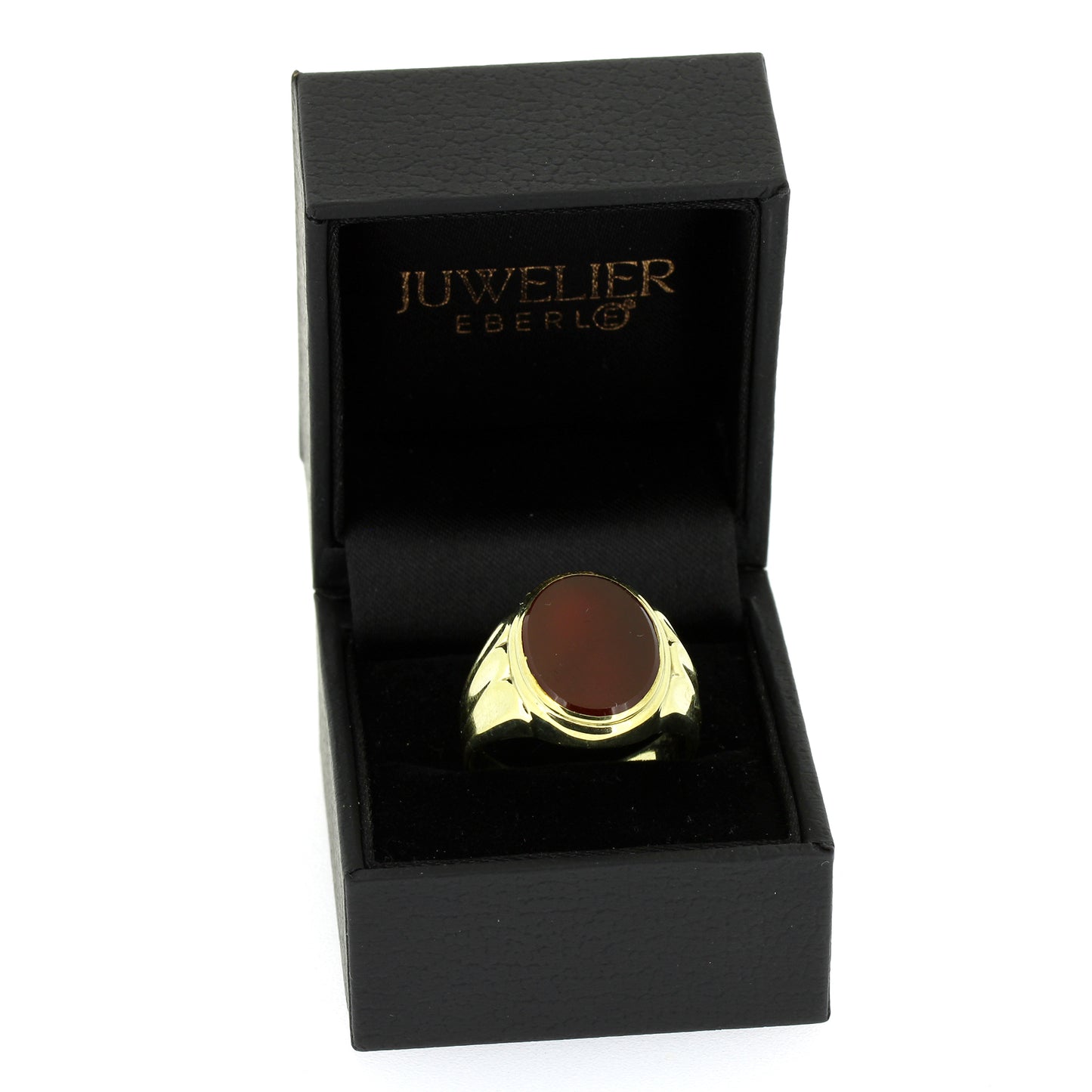 Siegelring 333 Gold 8 kt Gelbgold - Karneol - Wert 700,-