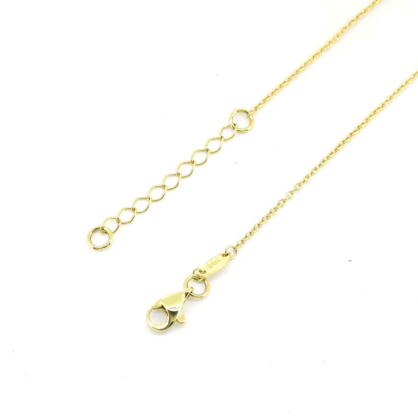 Sternen Kette 585 Gold 14 kt Gelbgold - 45 - 48 cm lang