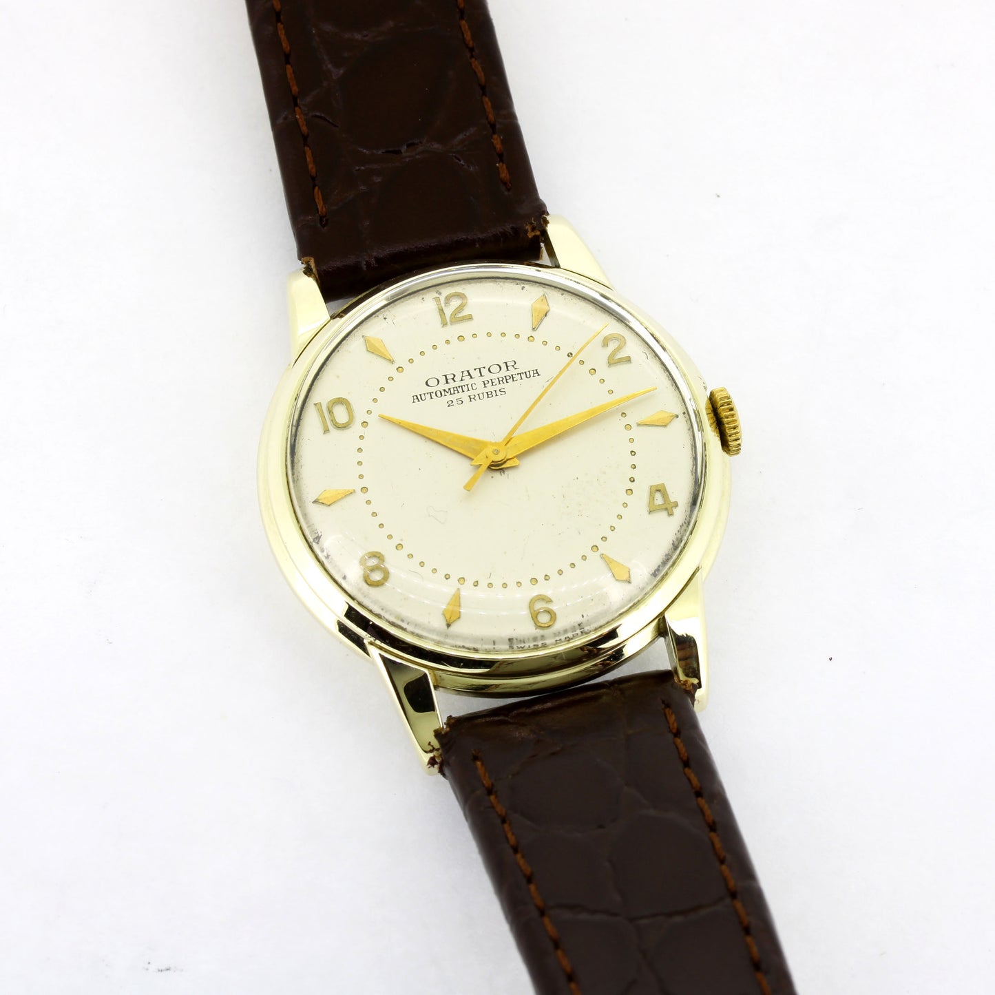 Orator Uhr Automatik 585 Gold 14 kt Gelbgold Herrenuhr