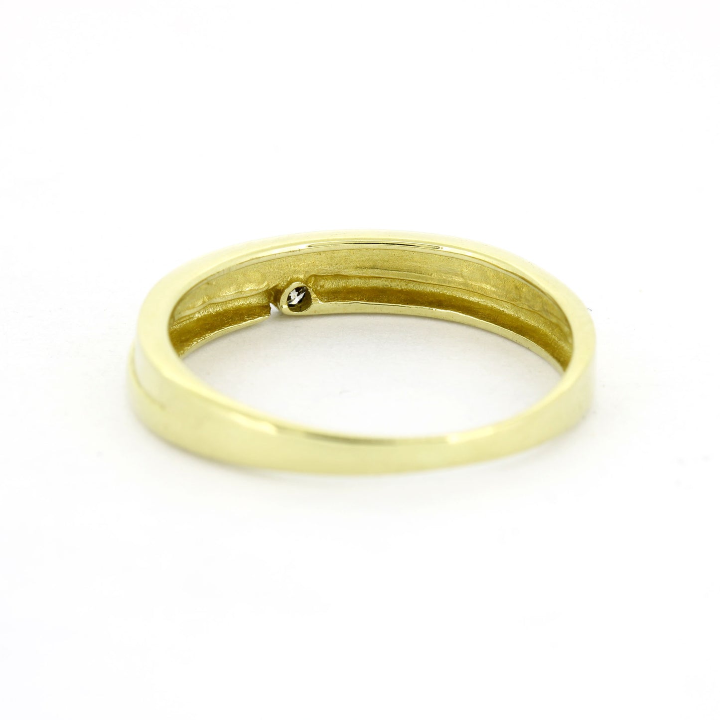 Ring 585 Gold 14 Kt Gelbgold - Brillanten 0,03 ct WSI - Wert 440,-