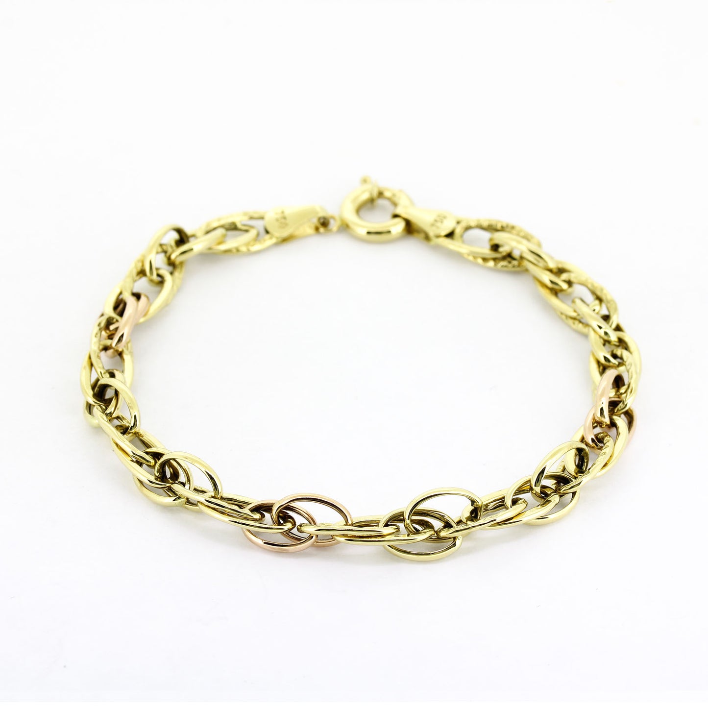 Armband 750 Gold - 14kt Gelb-/Rotgold – 20 cm – 6,07 g - Wert 1400,-