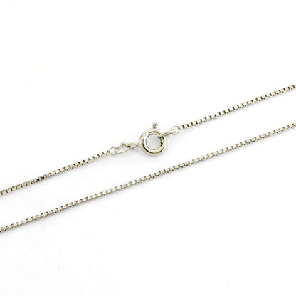 Venezianerkette 585 Gold 14 kt Weißgold - 46 cm lang - 1 mm breit