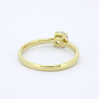 Ring 585 Gold 14 Kt Verlobungsring - 0,50 ct CVD Diamant E/VS1 – Neu