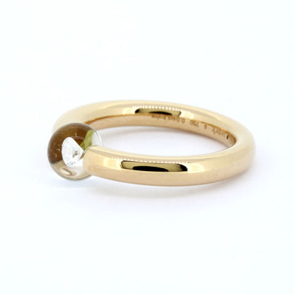 Schmuckwerk Ring Glasklar - 750 Gold 18 Kt - Brillant 0,04 ct - Wert 4490,-