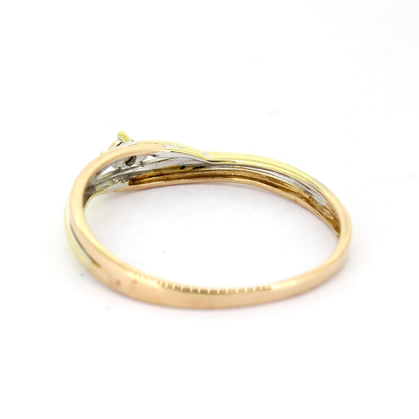 Ring 333 Gold 8 Kt - 1 Diamant ca. 0,07 ct H - SI - Wert 259,-