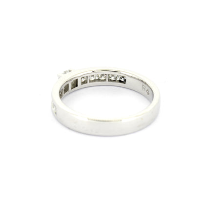 Ring 585 Gold 14 kt Weißgold - 0,80 ct Brillanten W/SI - Wert 2400,-